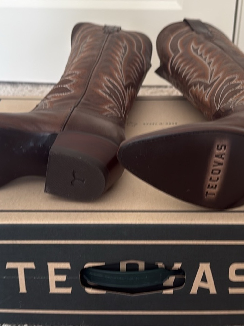 The Abby Tall Goat Leather Cowboy Boots - Picture 6 of 6